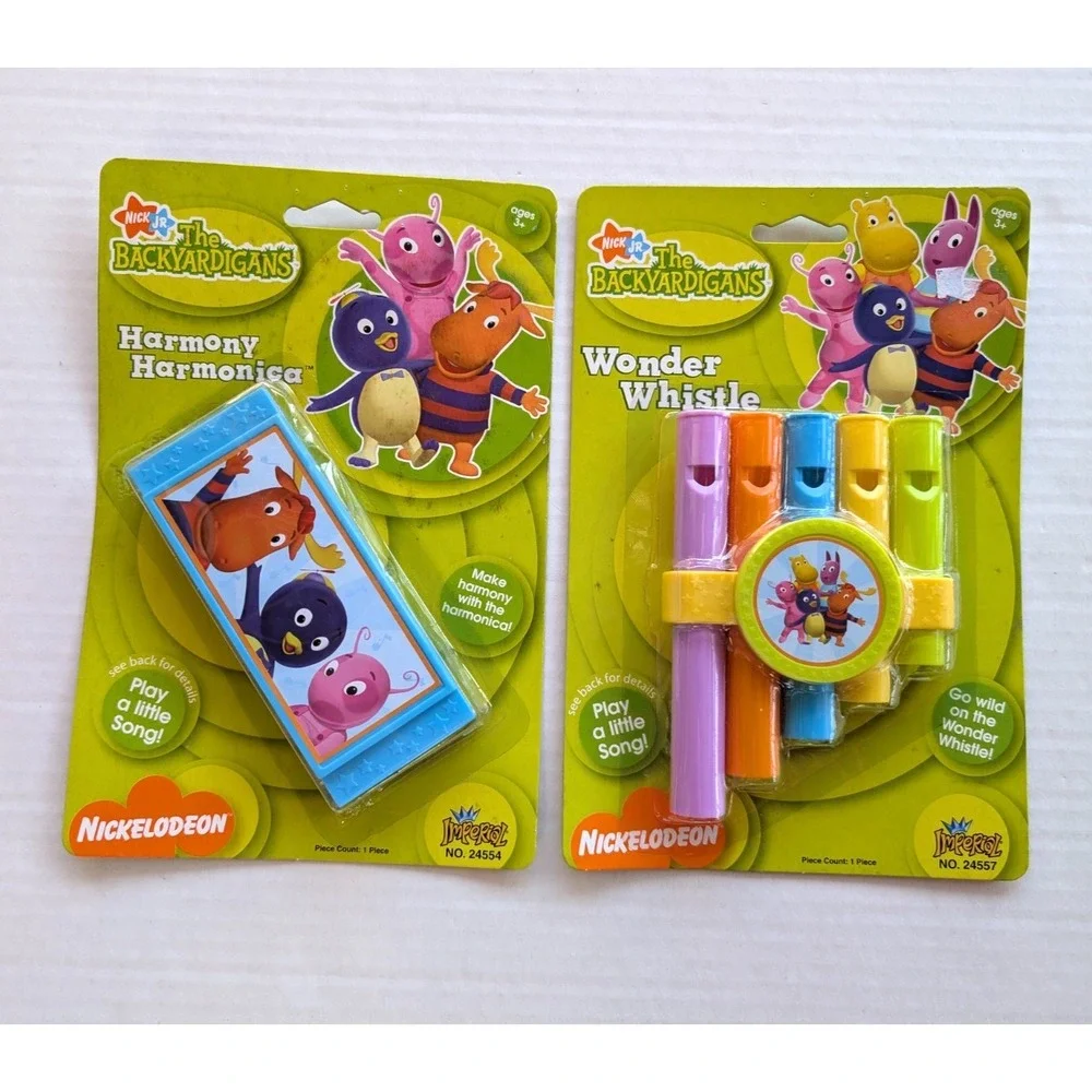 Backyardigans Toy Instruments Harmony Harmonica Wonder‎ Whistle Nickelodeon 2007